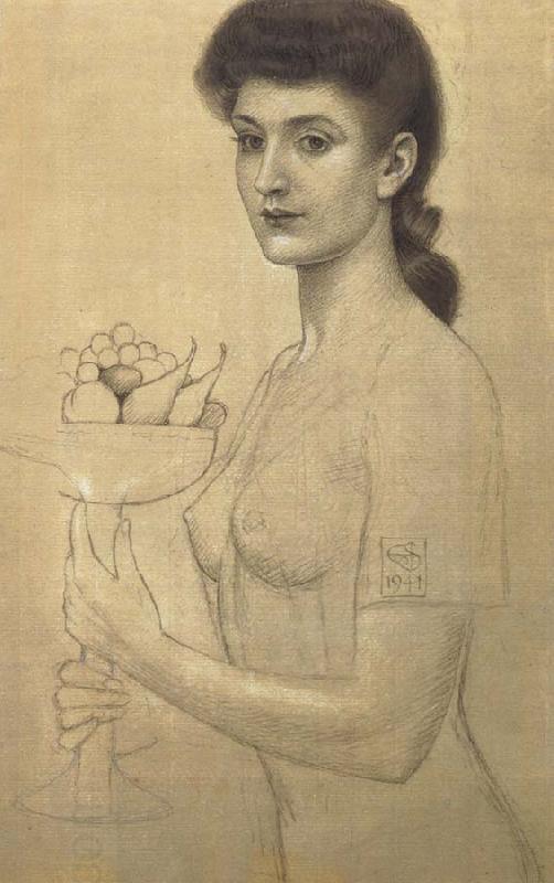 Joseph E.Southall Study for A Dish of Fruit oil painting picture